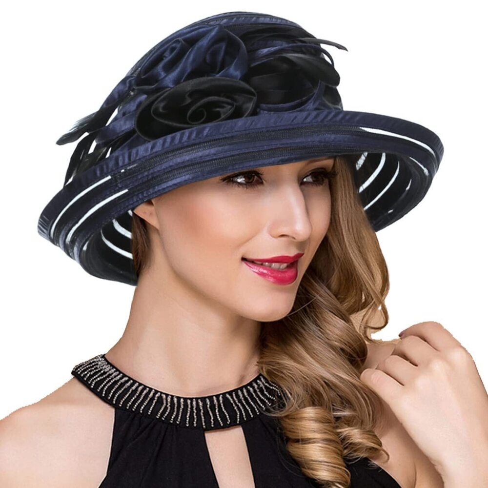 4541 Women Derby Church Dress Bucket Hat Fascinators Bridal Tea Party